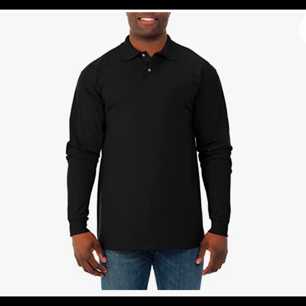 Jerzees Men's SpotShield Stain Resistant Polo Shirts (Short & Long Sleeve) XL